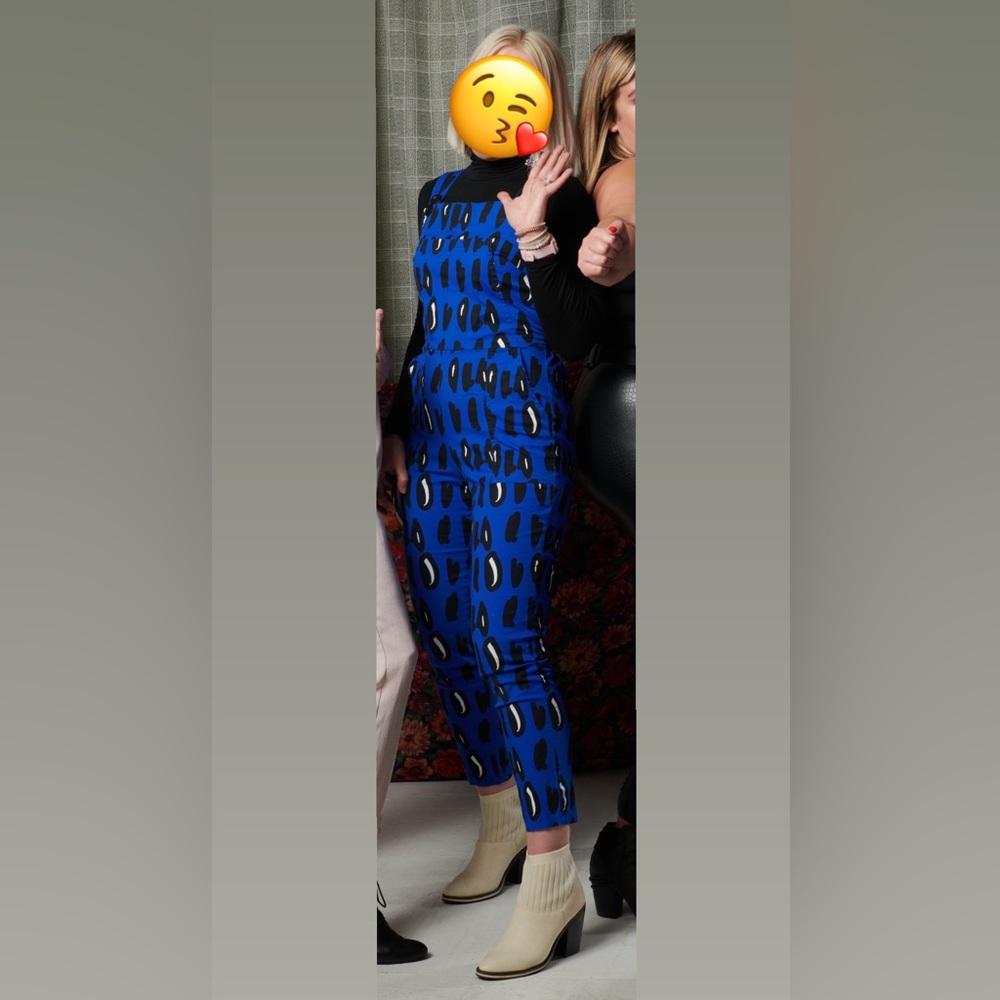 RARE! Nooworks overalls in BLUE DOT - Picture 6 of 8